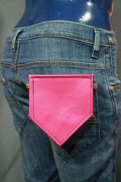 Solid Color Leather Pocket Flag - view 7