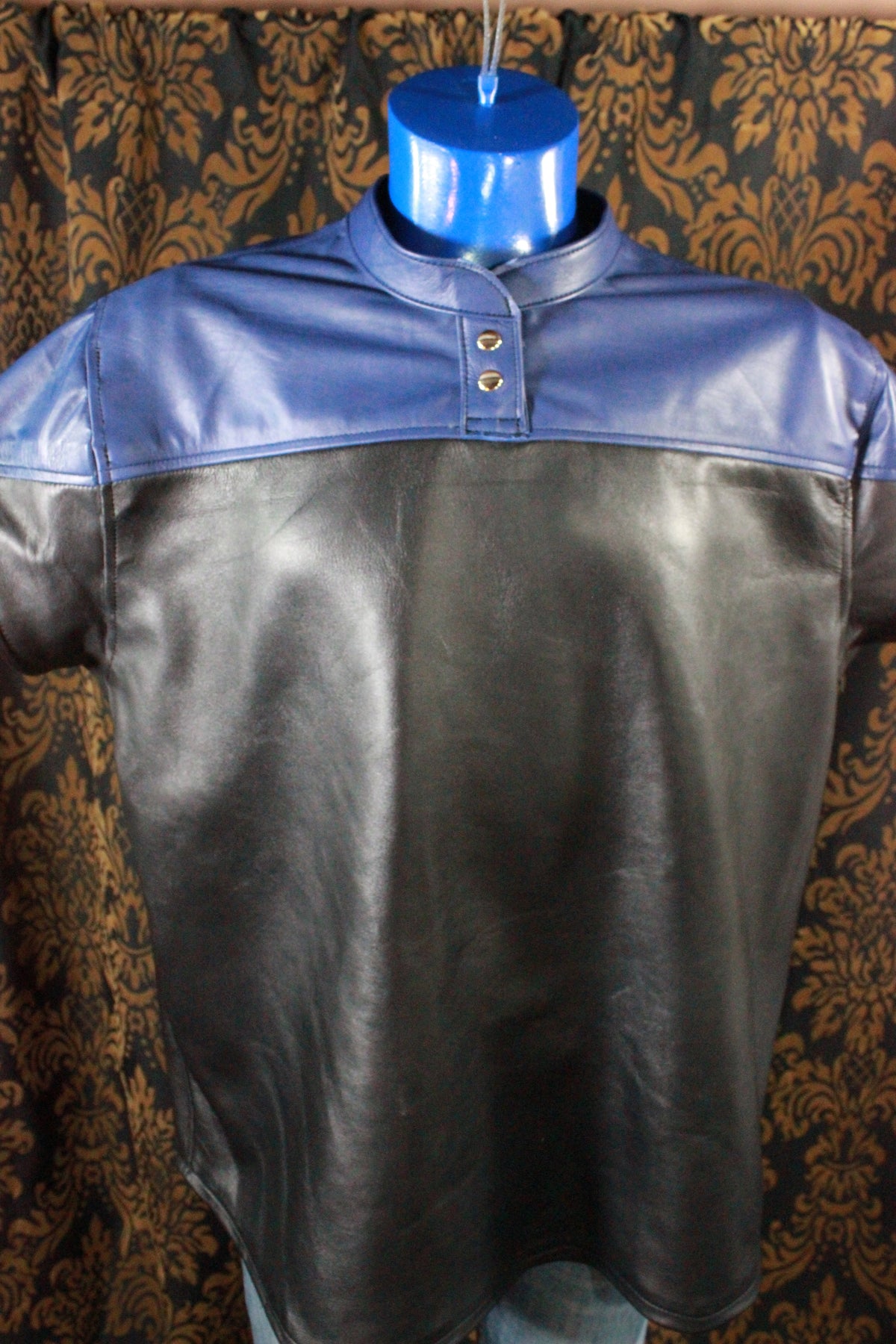 "Trek" Style Leather Shirt - front view