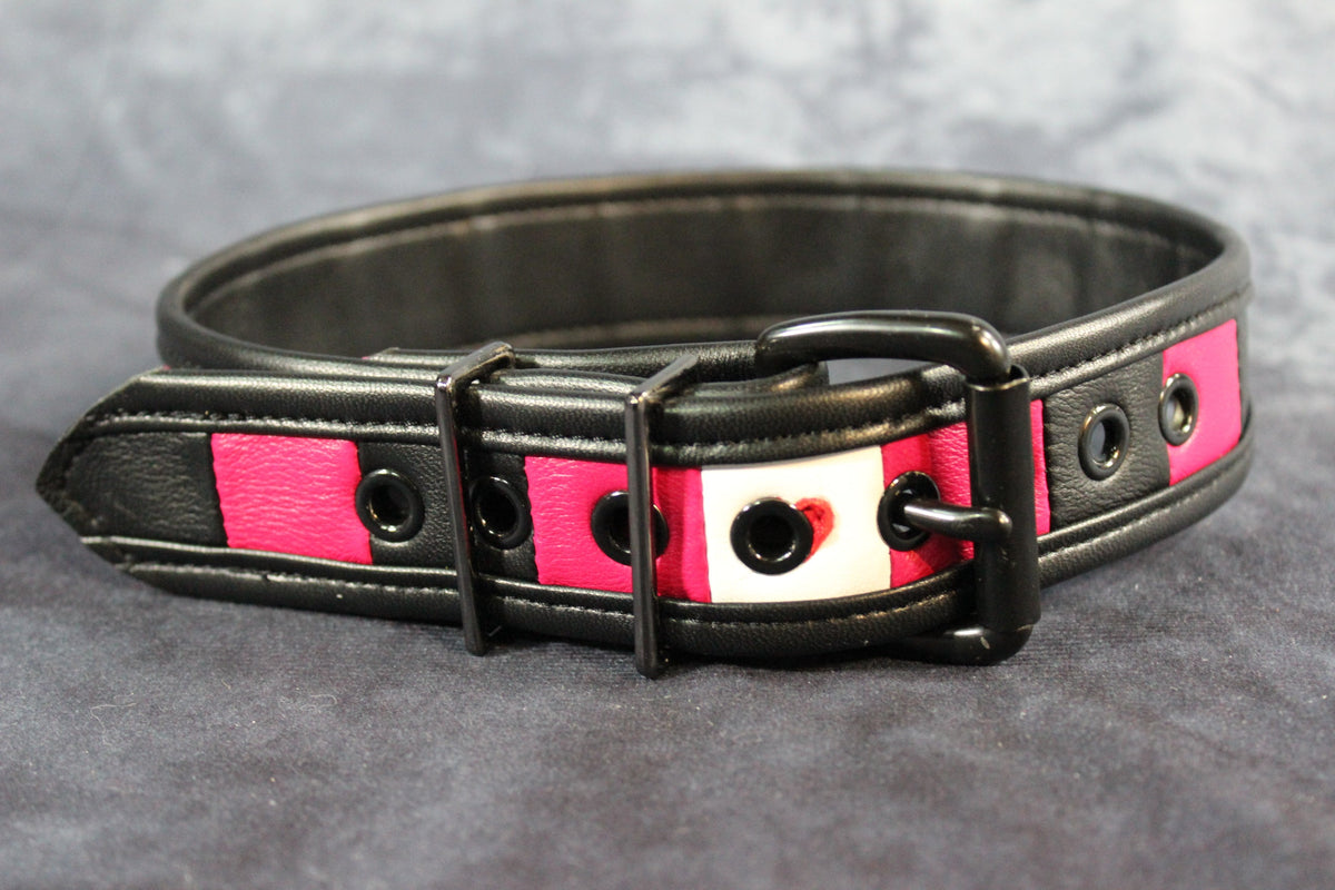 Leather Girl Flag Buckled Armband - view 3