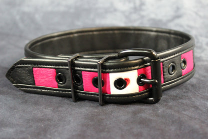 Leather Girl Flag Buckled Armband - view 3