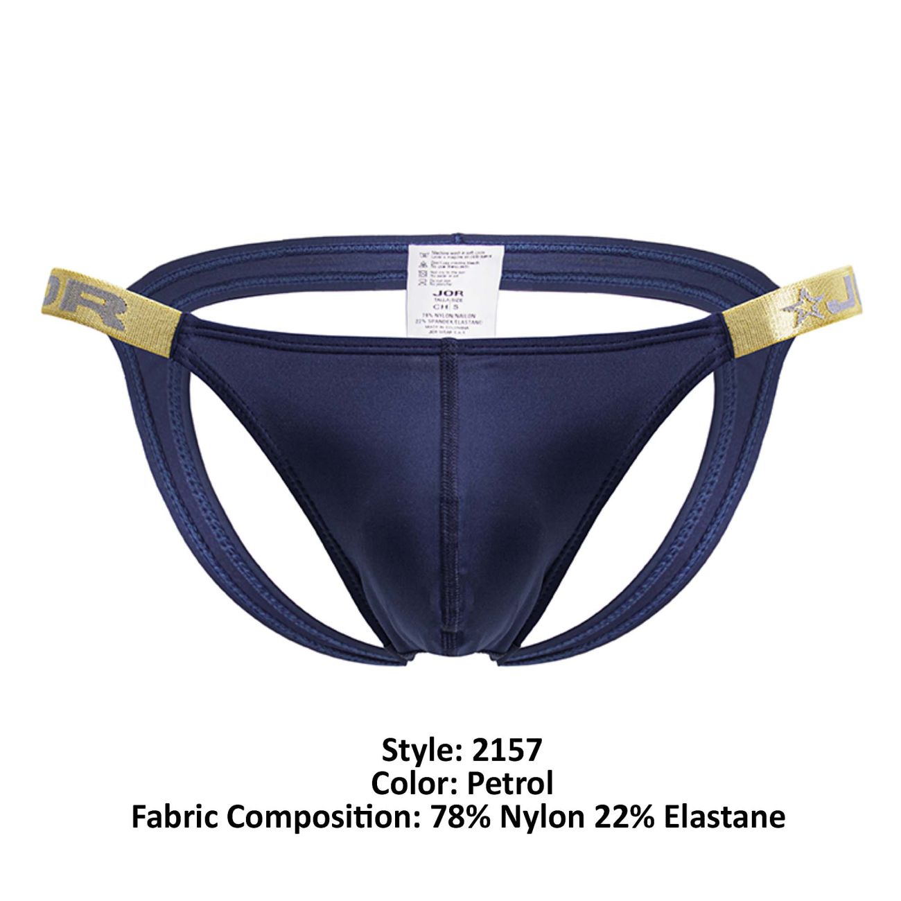 JOR Men's Underwear 2157 Eros Jockstrap Color Petrol