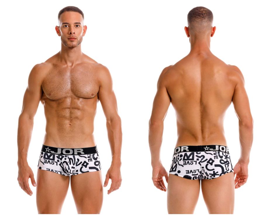 JOR Men's Underwear 2185 Love Trunks Color Printed