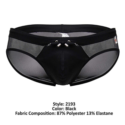 JOR Men's active and swimwear 2193 Mystic Swim Briefs Color Black