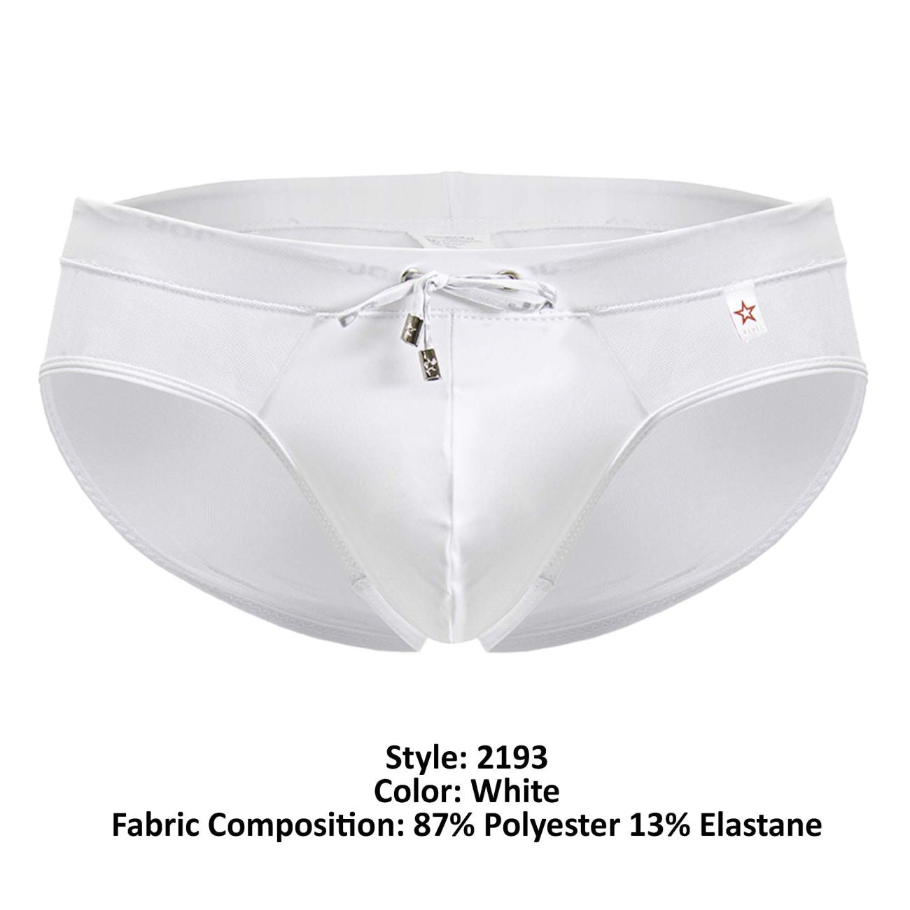 JOR Men's active and swimwear 2193 Mystic Swim Briefs Color White