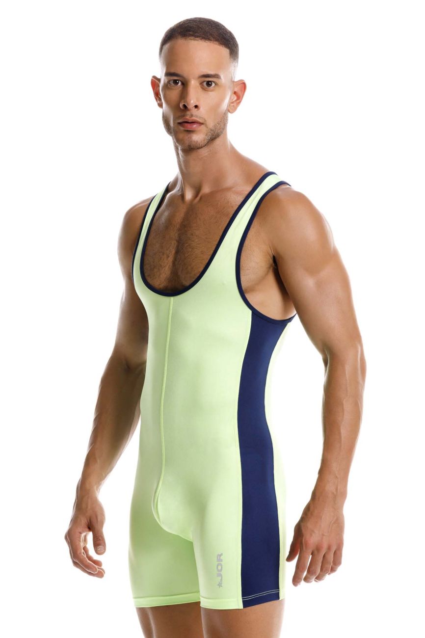 JOR Men's active and swimwear 2216 Fighter Bodysuit Color Green