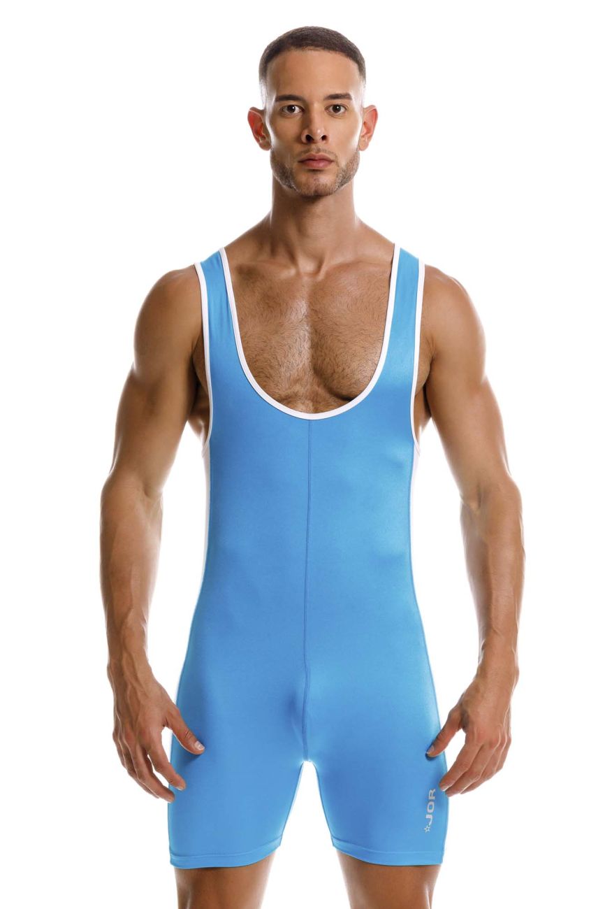 JOR Men's active and swimwear 2216 Fighter Bodysuit Color Turquoise