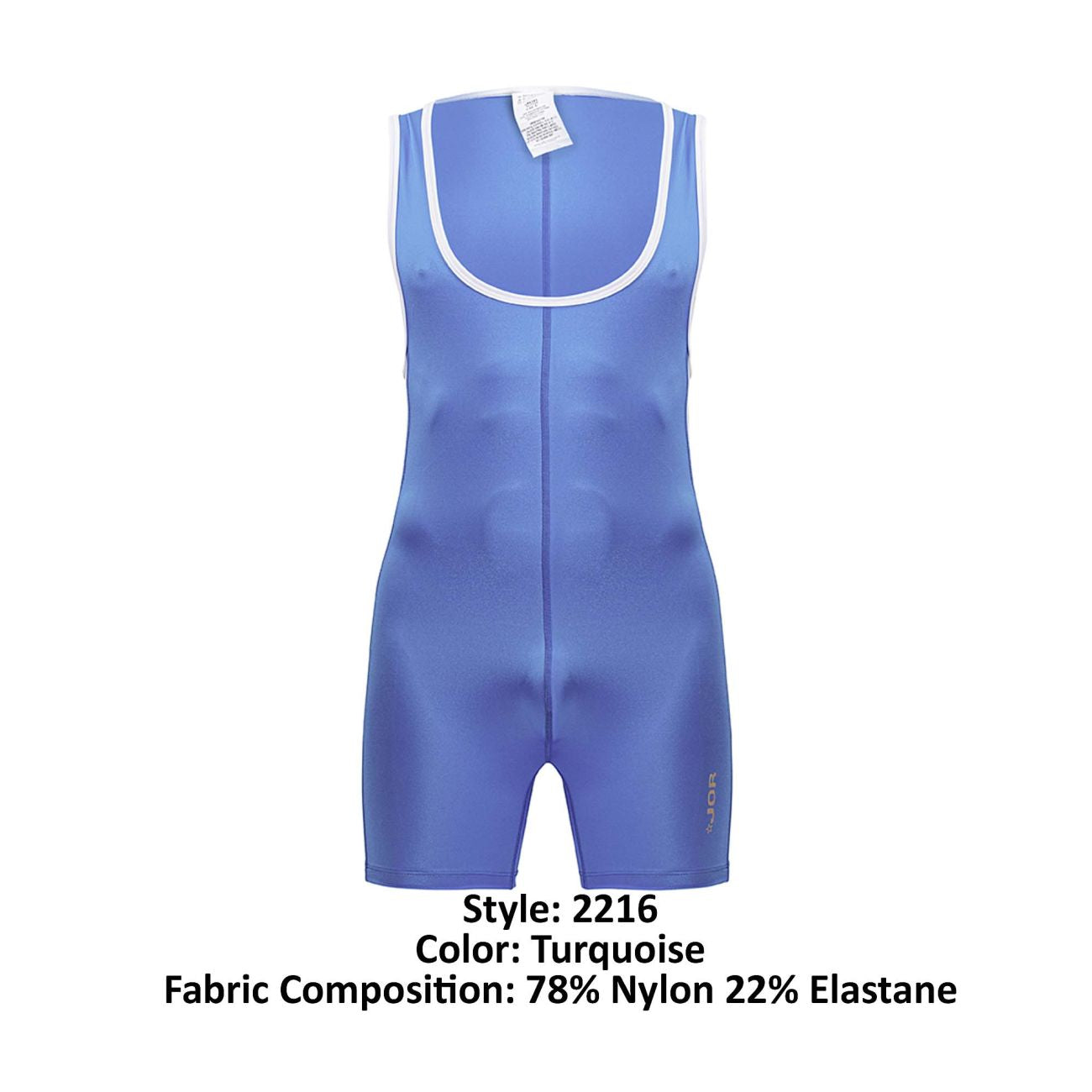 JOR Men's active and swimwear 2216 Fighter Bodysuit Color Turquoise