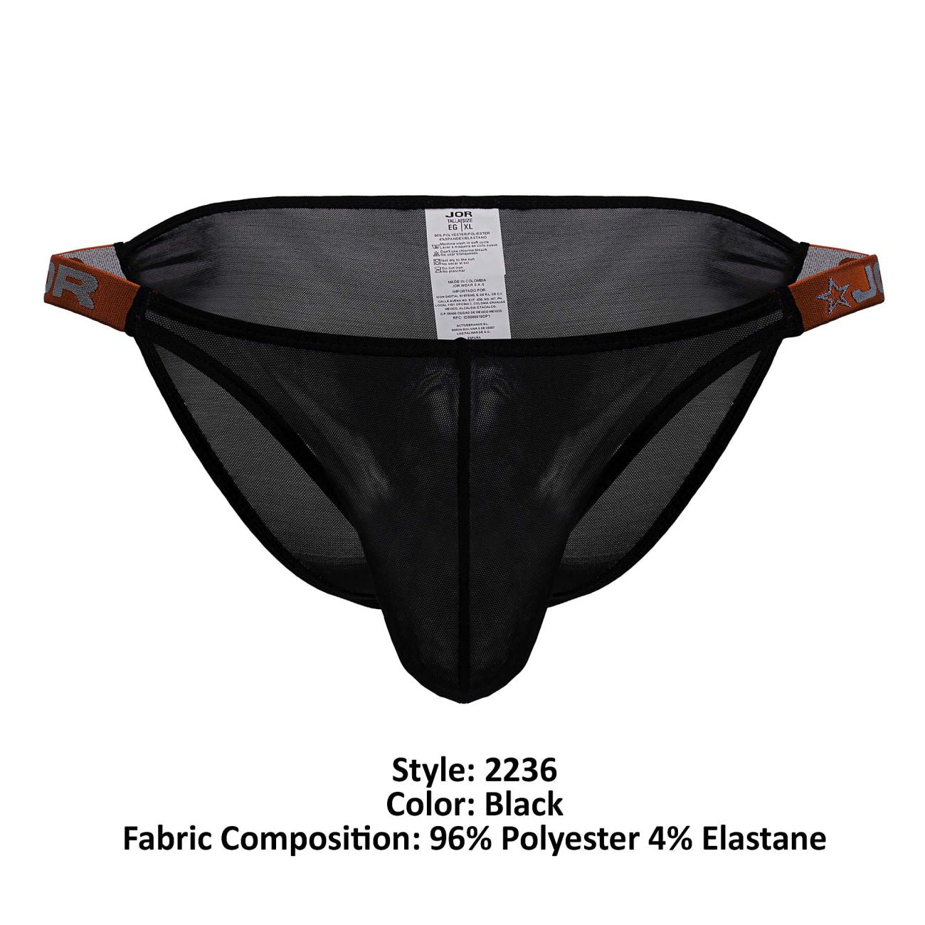 JOR Men's Underwear 2236 Frost Bikini Color Black
