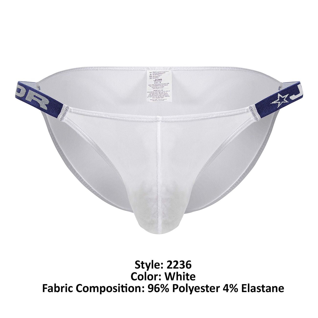 JOR Men's Underwear 2236 Frost Bikini Color White