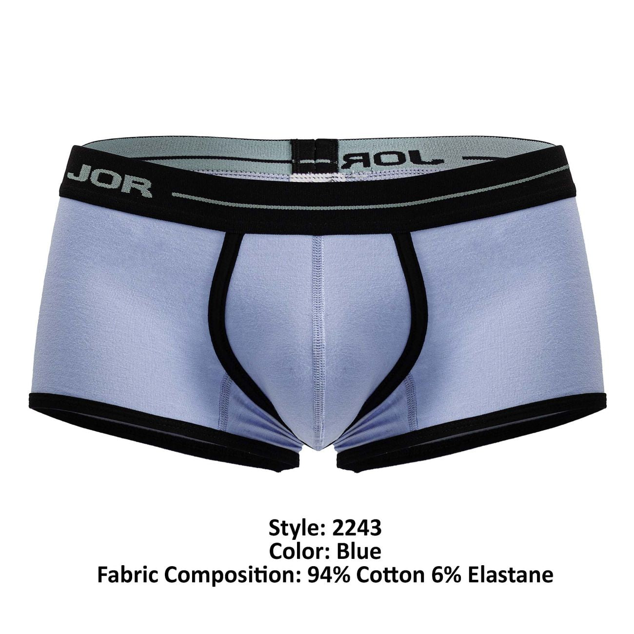 JOR Men's Underwear 2243 Astra Trunks Color Blue