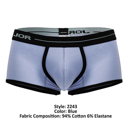 JOR Men's Underwear 2243 Astra Trunks Color Blue
