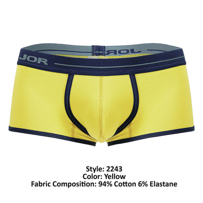 JOR Men's Underwear 2243 Astra Trunks Color Yellow