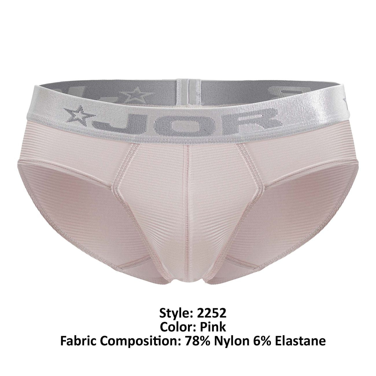 JOR Men's Underwear 2252 Bright Briefs Color Pink