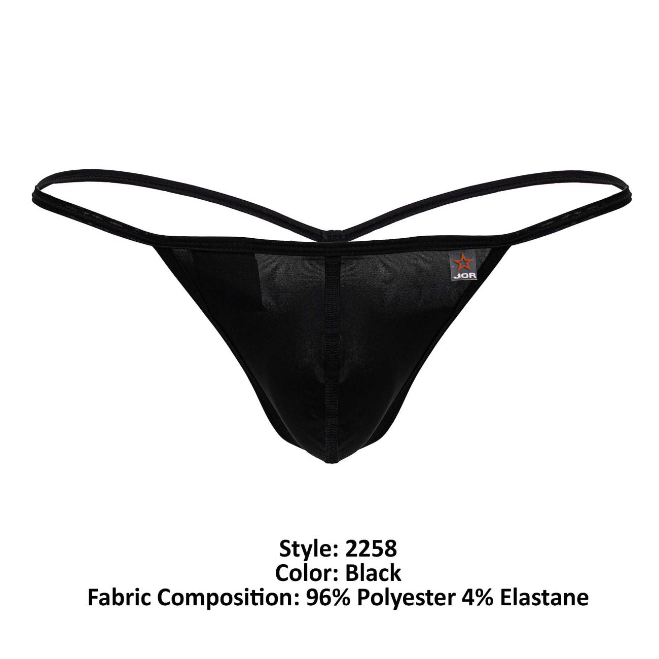 JOR Men's Underwear 2258 Axel G-String Color Black
