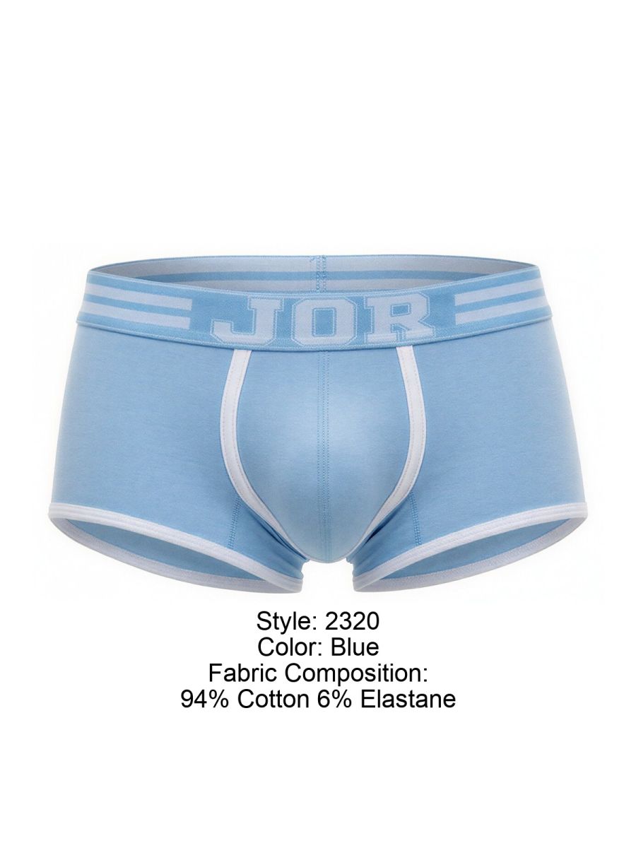JOR Men's Underwear 2320 College Trunks Color Blue