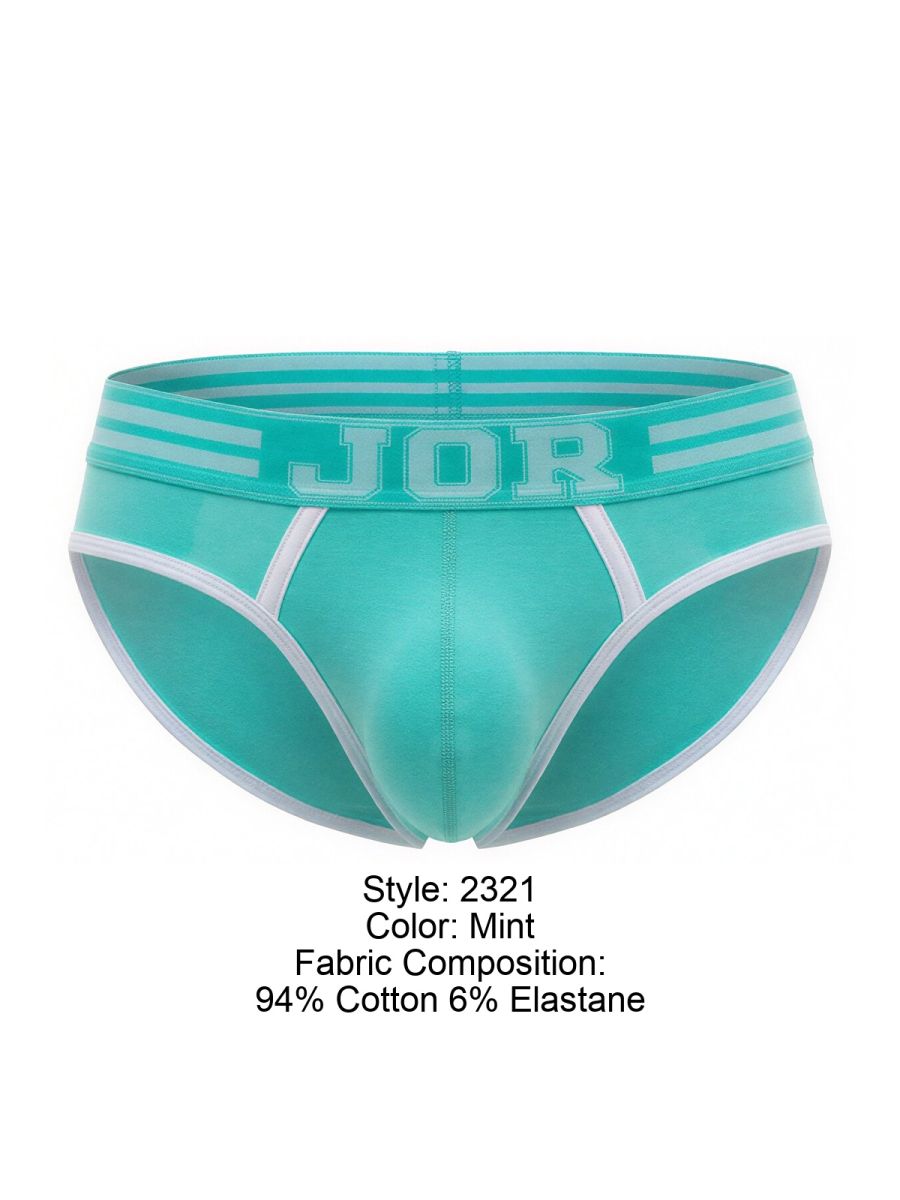 JOR Men's Underwear 2321 College Briefs Color Mint