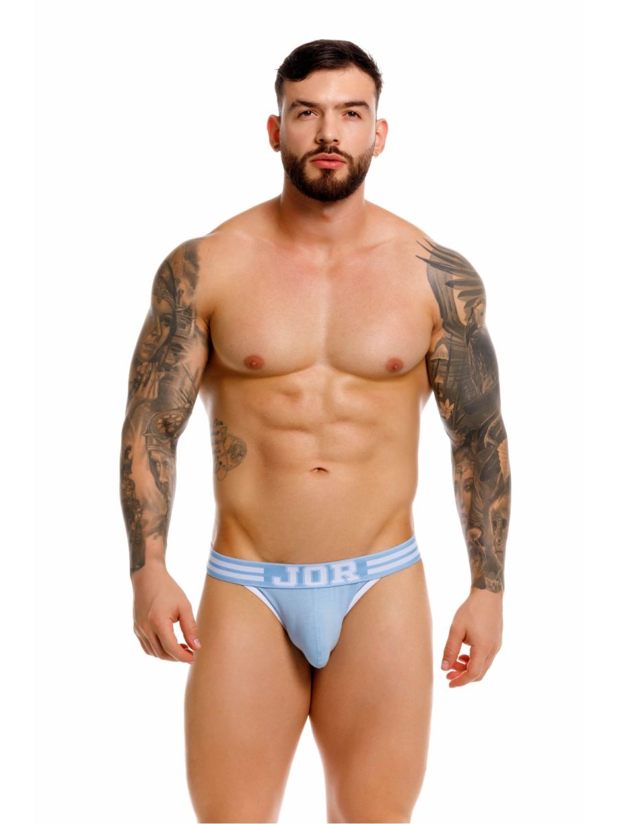 JOR Men's Underwear 2323 College Thongs Color Blue