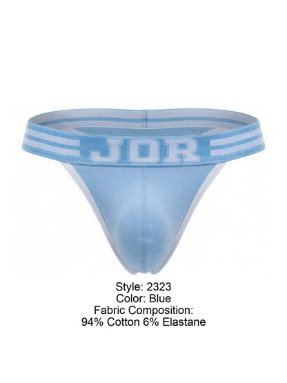 JOR Men's Underwear 2323 College Thongs Color Blue