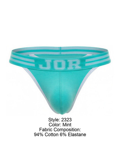 JOR Men's Underwear 2323 College Thongs Color Mint