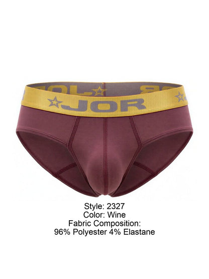 JOR Men's Underwear 2327 Soho Briefs Color Wine