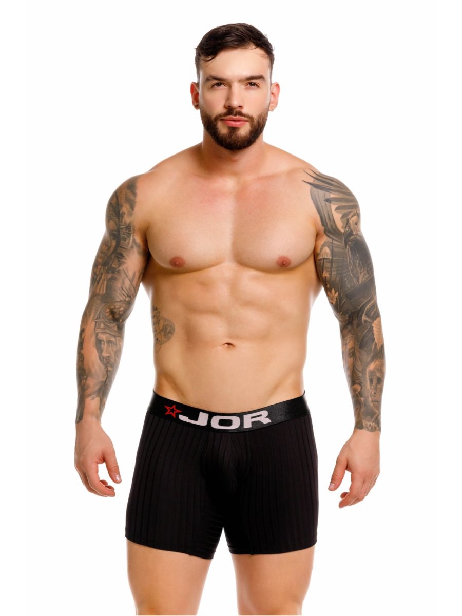 JOR Men's Underwear 2329 Cronos Boxer Briefs Color Black