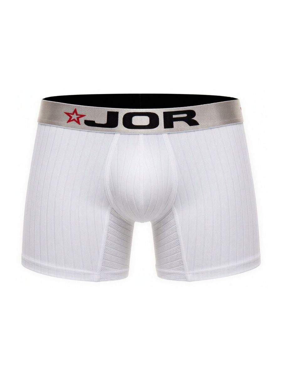 JOR Men's Underwear 2329 Cronos Boxer Briefs Color White