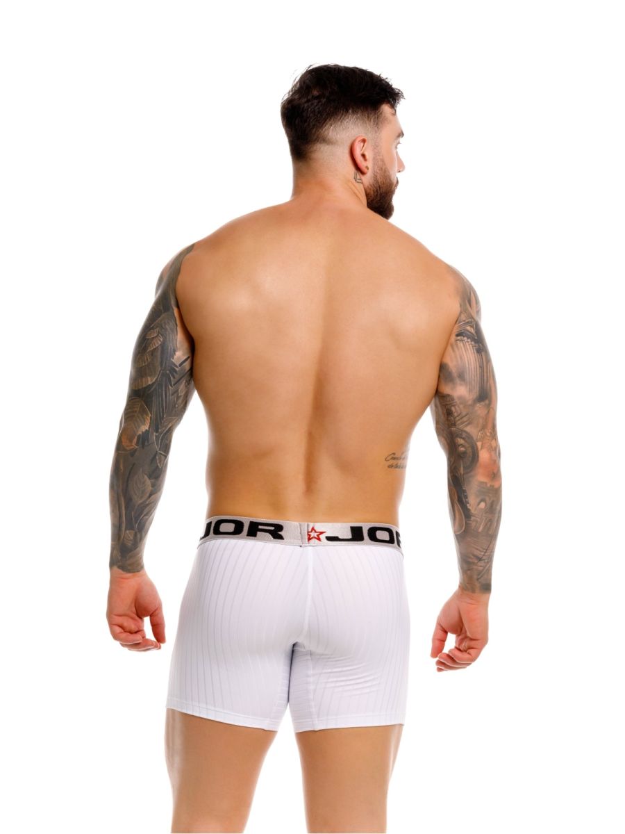 JOR Men's Underwear 2329 Cronos Boxer Briefs Color White