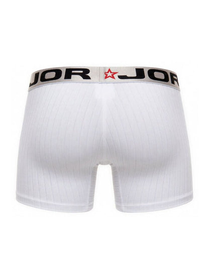 JOR Men's Underwear 2329 Cronos Boxer Briefs Color White