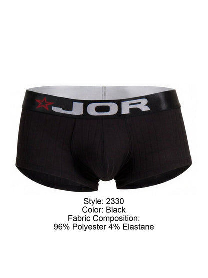 JOR Men's Underwear 2330 Cronos Trunks Color Black