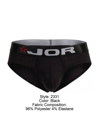 JOR Men's Underwear 2331 Cronos Briefs Color Black