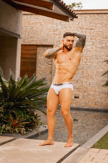 JOR Men's Underwear 2331 Cronos Briefs Color White