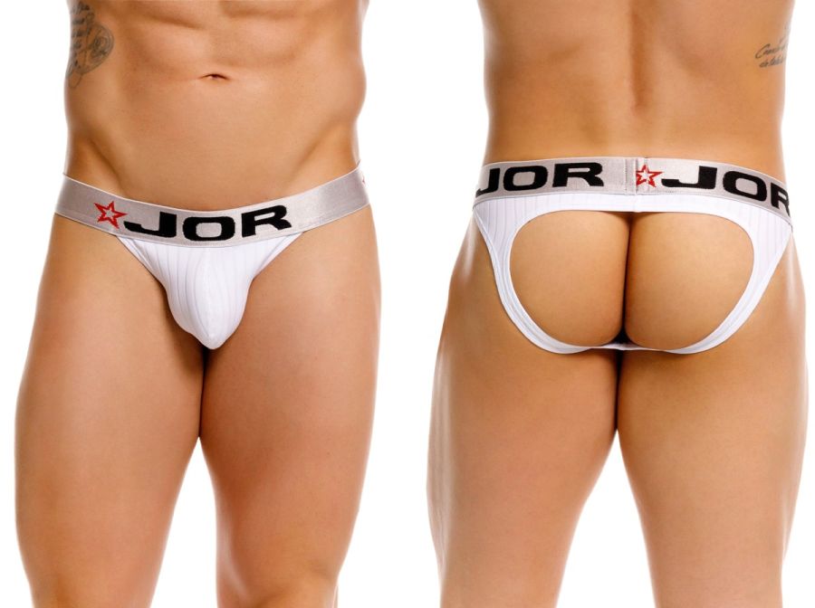 JOR Men's Underwear 2332 Cronos Jockstrap Color White