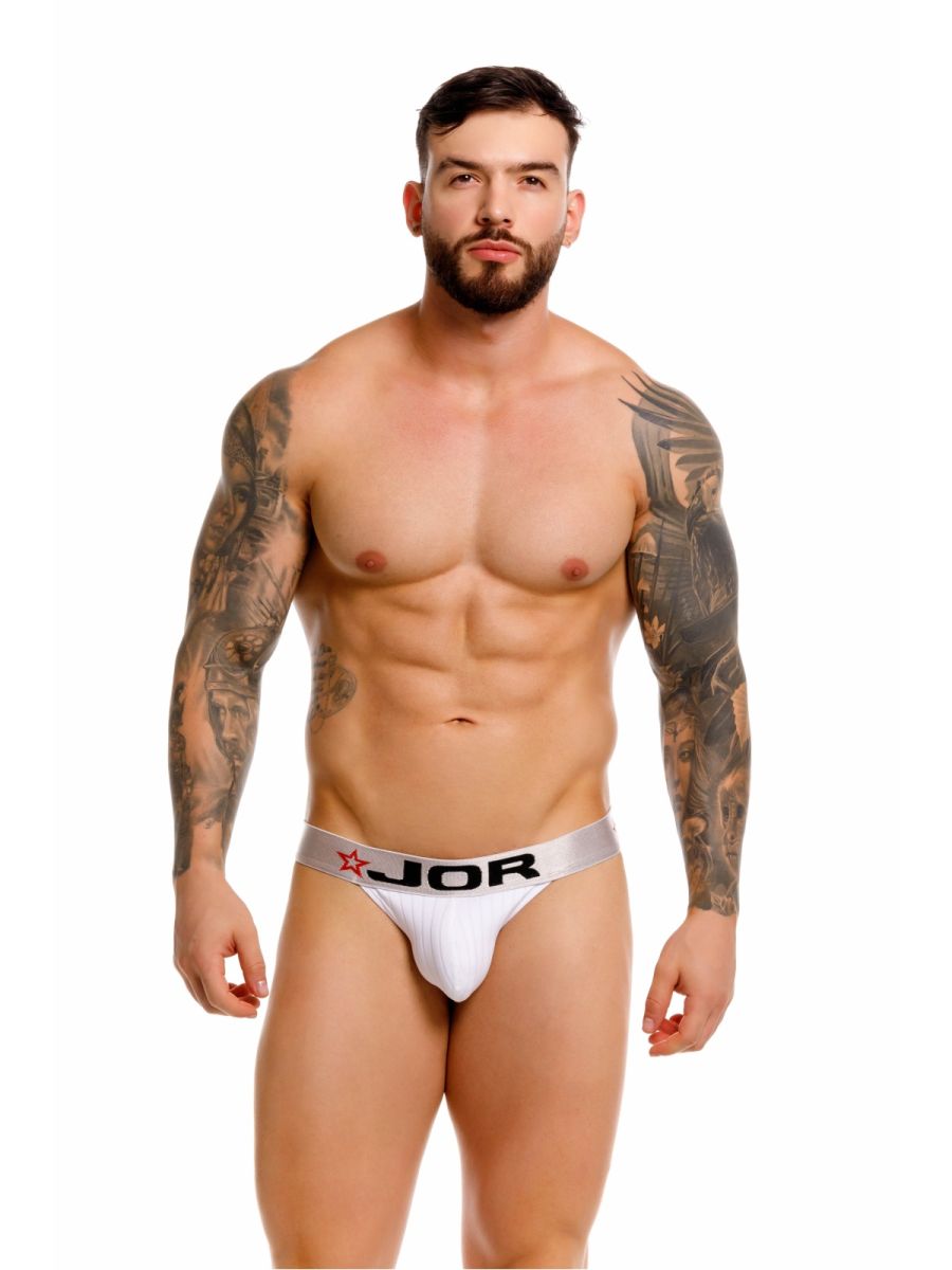 JOR Men's Underwear 2332 Cronos Jockstrap Color White