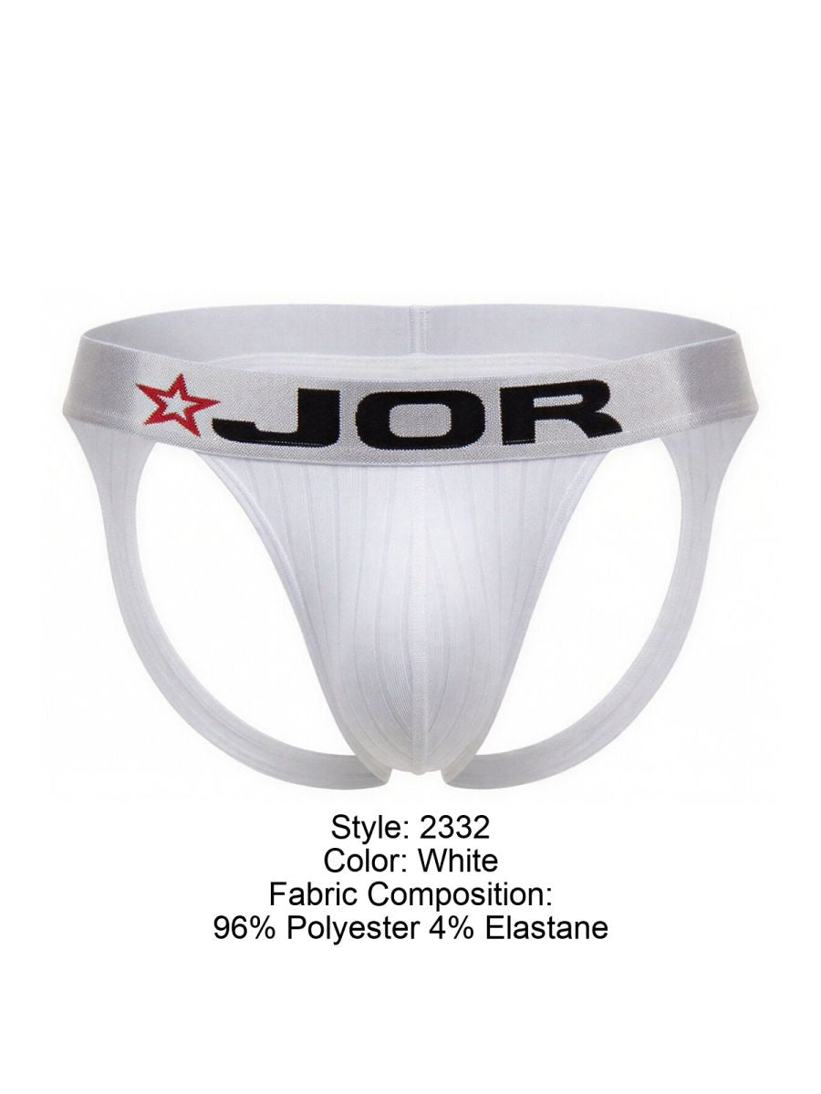 JOR Men's Underwear 2332 Cronos Jockstrap Color White