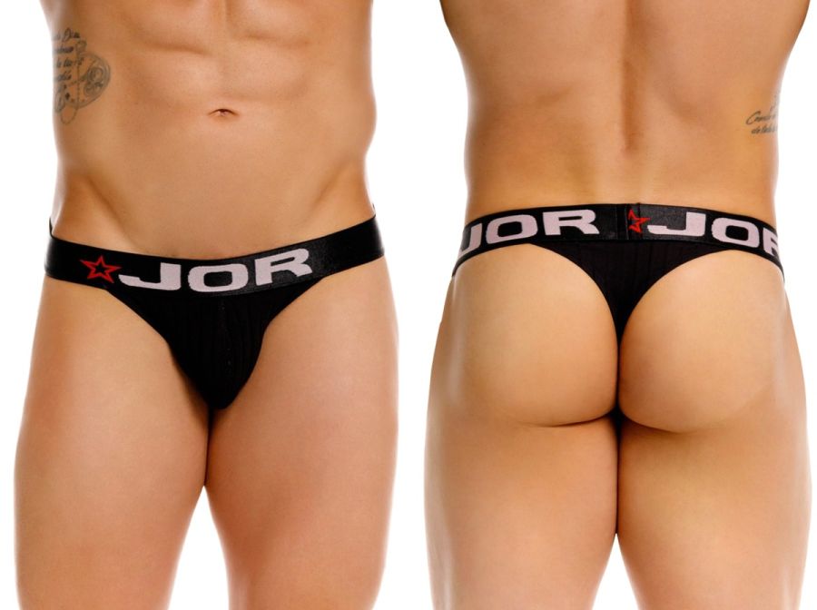 JOR Men's Underwear 2333 Cronos Thongs Color Black