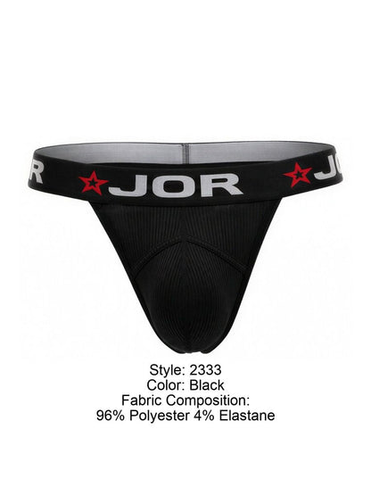 JOR Men's Underwear 2333 Cronos Thongs Color Black