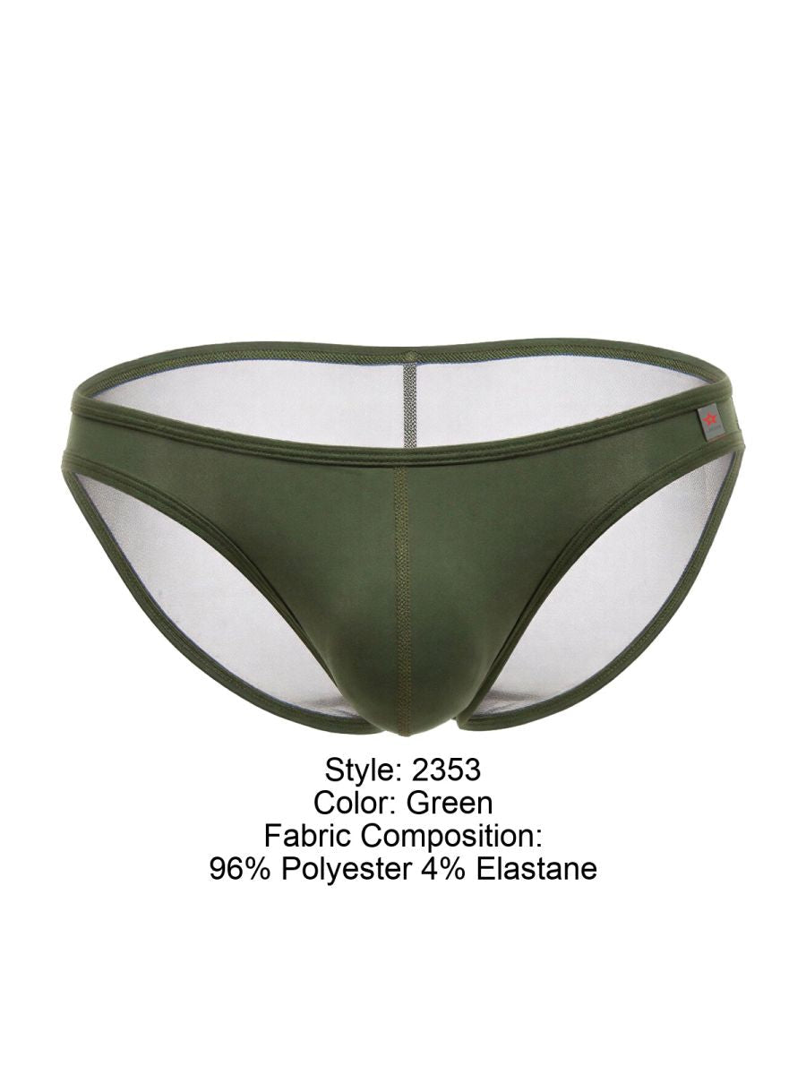 JOR Men's Underwear 2353 Origin Bikini Color Green