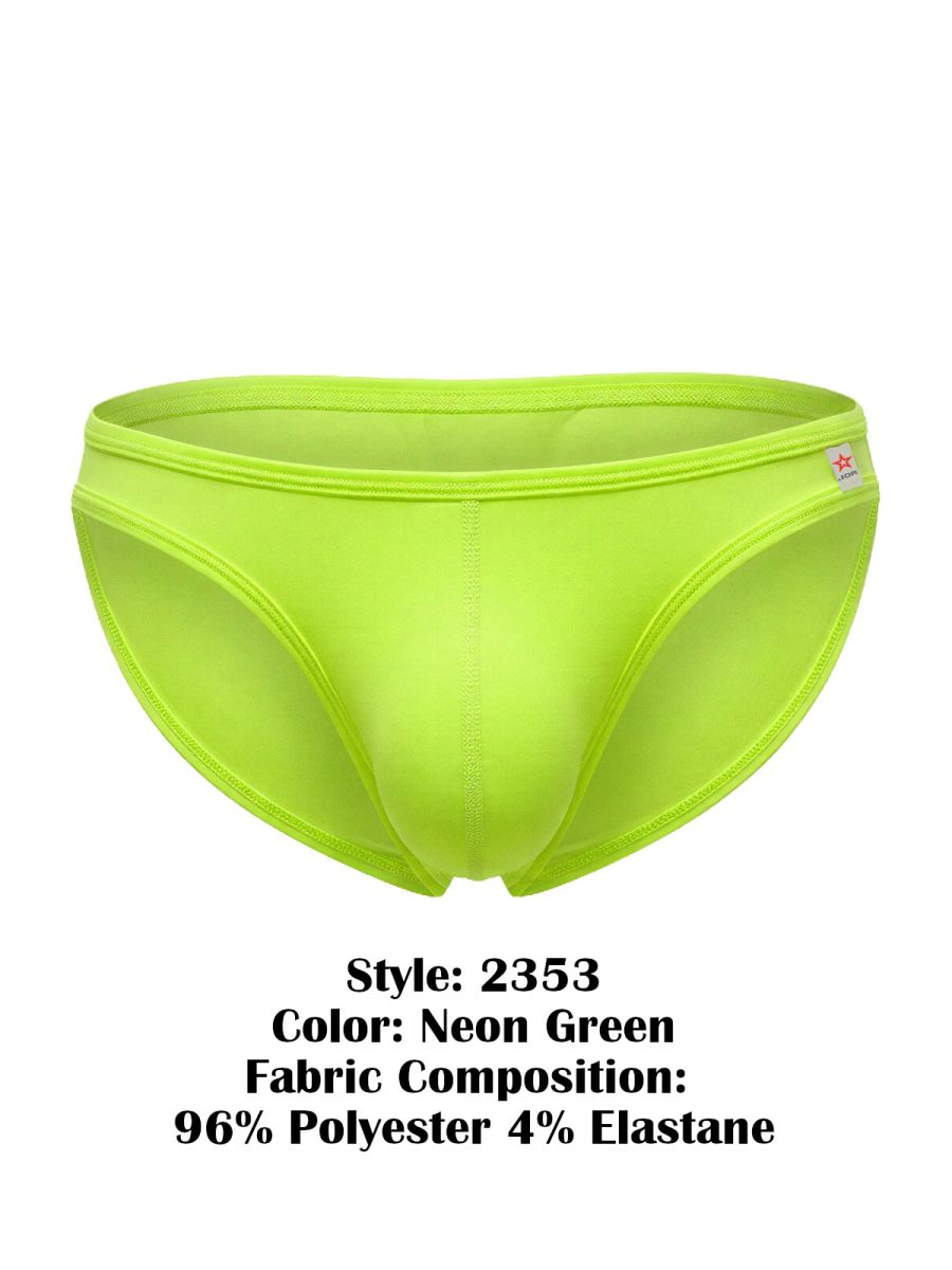 JOR Men's Underwear 2353 Origin Bikini Color Neon Green