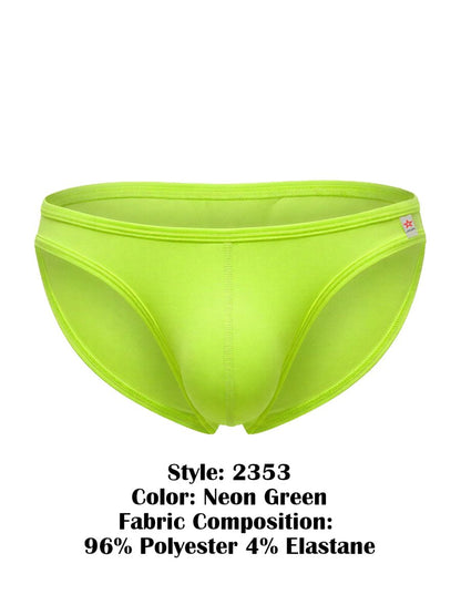 JOR Men's Underwear 2353 Origin Bikini Color Neon Green