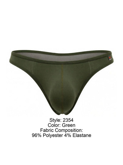 JOR Men's Underwear 2354 Origin Thongs Color Green