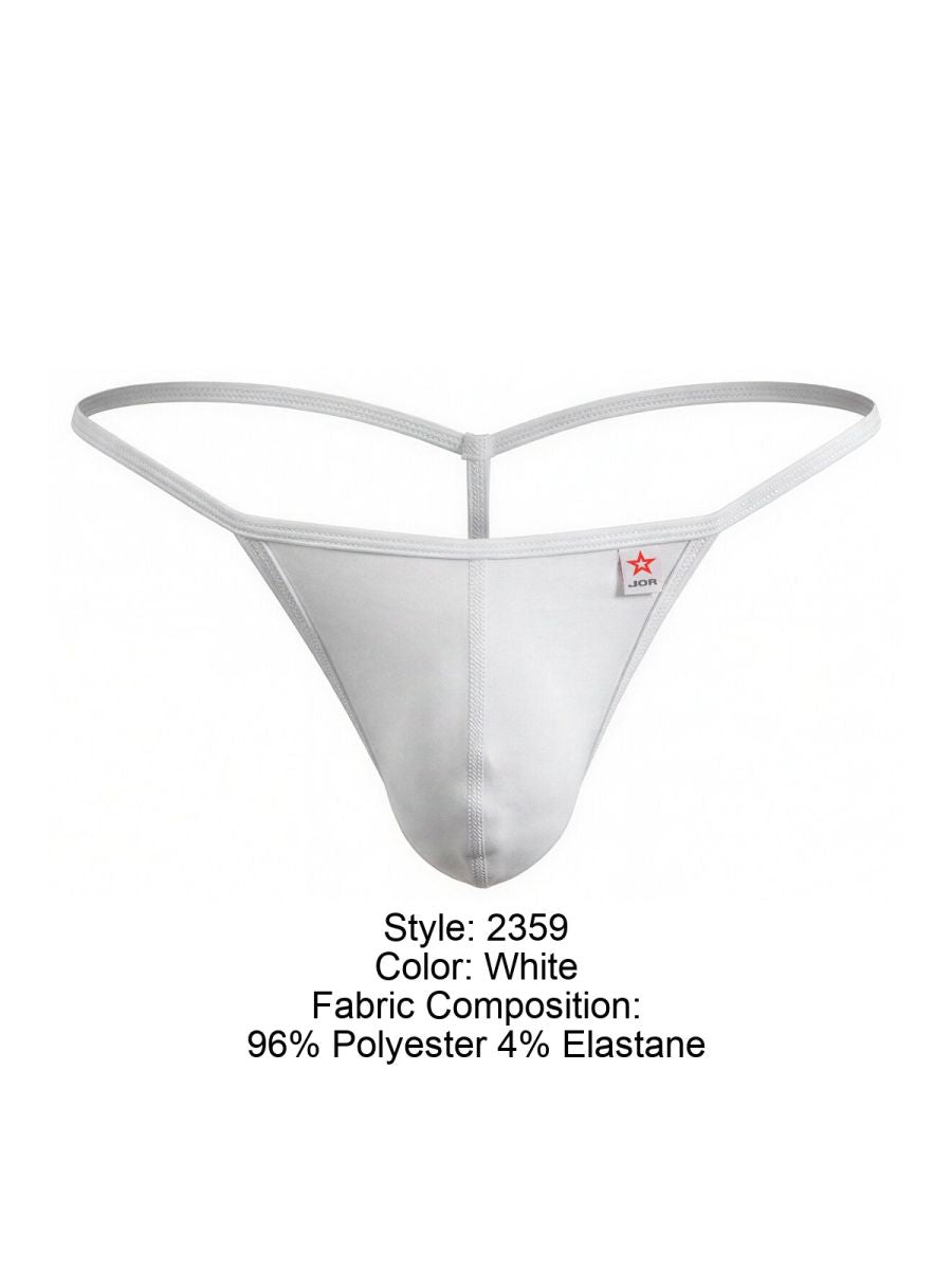 JOR Men's Underwear 2359 Axel G-String Color White