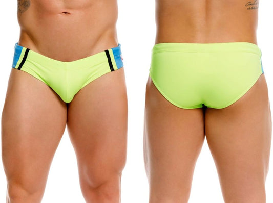 JOR Men's active and swimwear 2384 Wind Swim Briefs Color Green