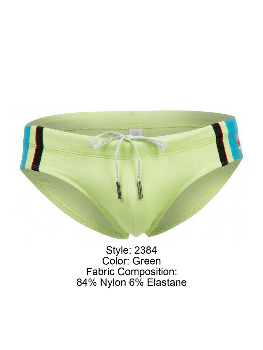 JOR Men's active and swimwear 2384 Wind Swim Briefs Color Green