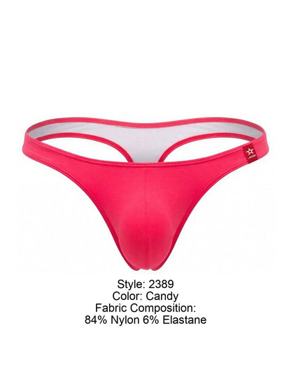 JOR Men's Underwear 2389 Travel Swim Thongs Color Candy