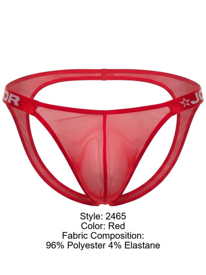 JOR 2465 Men's Underwear Frost Breathable Jockstrap Color Red