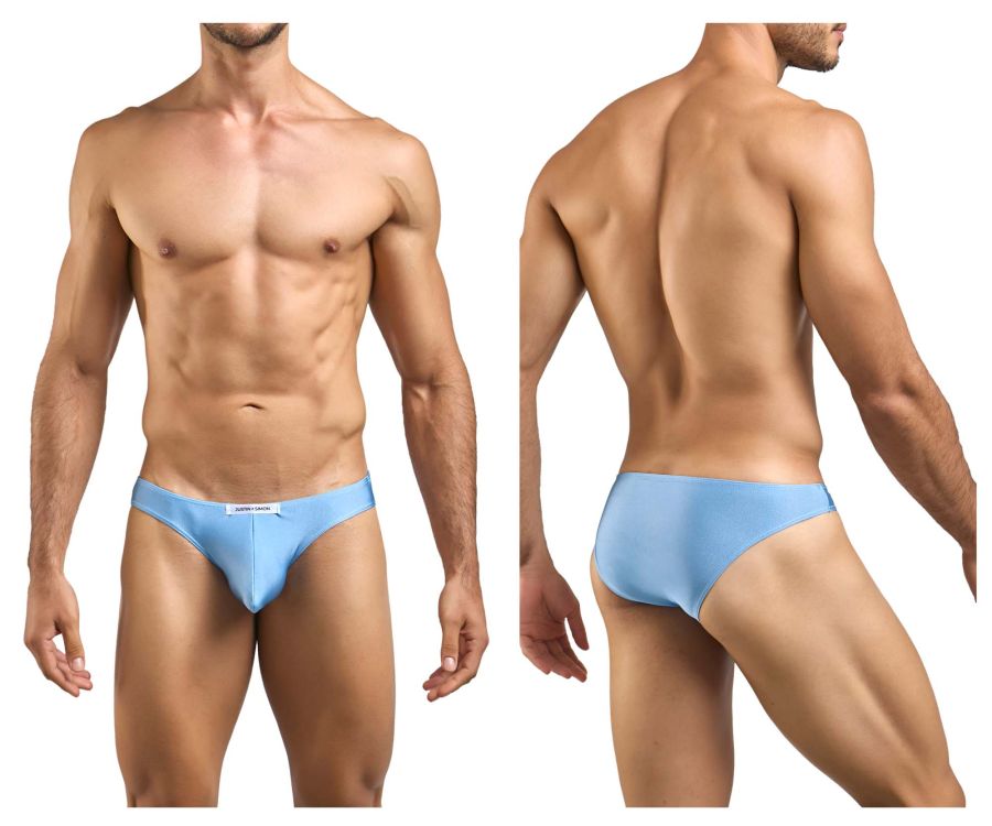 JUSTIN+SIMON Men's Underwear XSJ01 Classic Bikini Color Baby Blue
