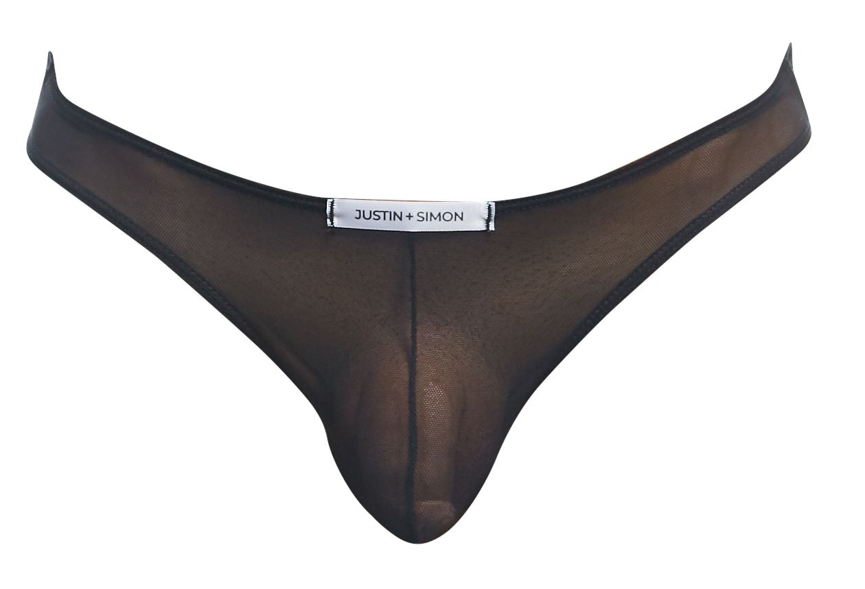 JUSTIN+SIMON Men's Underwear XSJ01 Classic Bikini Color Black