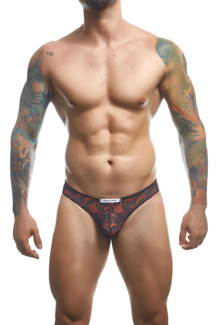JUSTIN+SIMON Men's Underwear XSJ01 Classic Bikini Color Lips