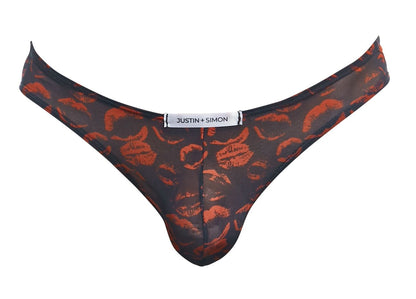 JUSTIN+SIMON Men's Underwear XSJ01 Classic Bikini Color Lips