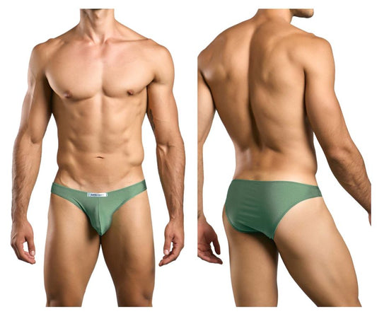 JUSTIN+SIMON Men's Underwear XSJ01 Classic Bikini Color New Green